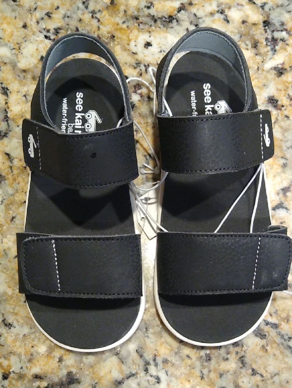 New See Kai Run Black And White Kids Sandals Size 12.